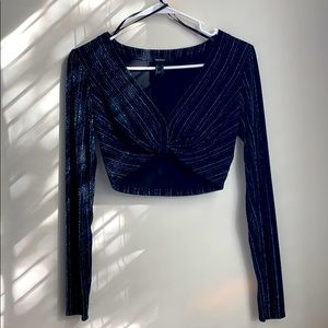 Sparkling sexy crop top